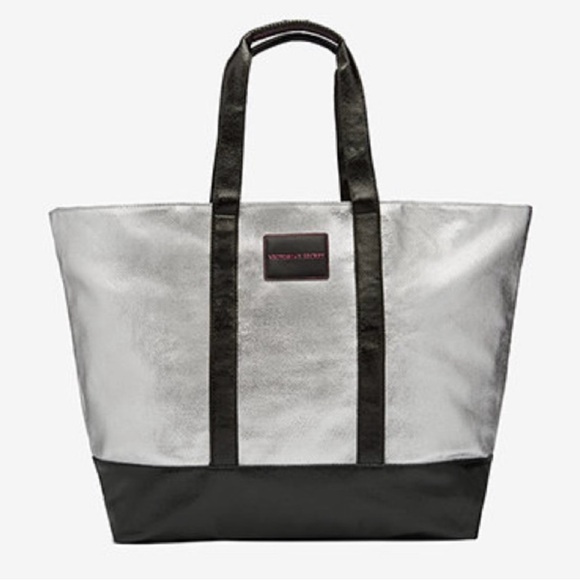Silver Victoria’s Secret Tote - Picture 1 of 3